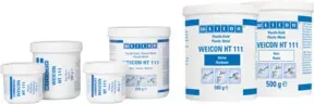 WEICON Epoxidharz-System 'HT 111', stahlgefüllt hochtemperaturbeständig für Reparatur und Formgebung, 200 g, dunkelgrau