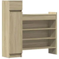 VidaXL Schuhschrank Sonoma-Eiche 100,5x28x100 cm Holzwerkstoff