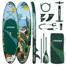 huiike Stand Up Paddling Board 305 x 84 x 15 cm grün