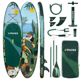 huiike Stand Up Paddling Board 305 x 84 x 15 cm grün