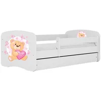Raumhirsch furniture Kinderbett, Weiß, Holzwerkstoff, Holzwerkstoff, 1 Schubladen, 80x180