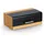 Zeller Brotkasten Bambus Metall 363x20x135cm schwarz