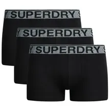 Superdry Boxershorts »TRUNK TRIPLE PACK« Packung, 3 Stk., schwarz