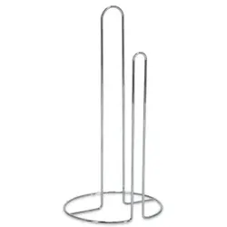 Zeller Küchenrollenhalter, Metall, Standsicherer Rollenhalter im zeitlosen Design, Farbe: verchromt
