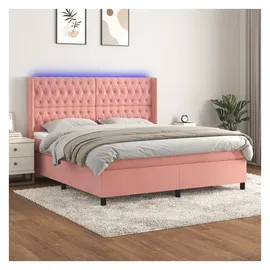 vidaXL Boxspringbett 180 x 200 cm Rosa