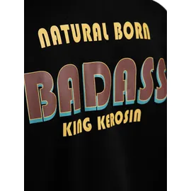 King Kerosin Natural Born Badass Sweatjacke Herren Schwarz L