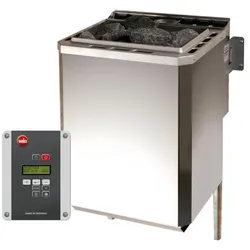 Weka Saunaofen-Set 8 inkl. 9 kW BioAktiv Ofen mit Dampfbad-Funktion, Saunasteine, Steuergerät