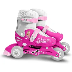 Kinder-Skates mit 3 Rädern Barbie EU 27-30 rosa|WEISS 27/30