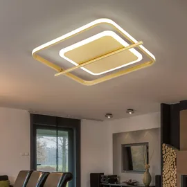 GLOBO Deckenleuchte 1x LED 36W eckig goldfarben