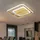 GLOBO Deckenleuchte 1x LED 36W eckig goldfarben