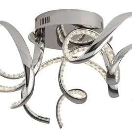 Searchlight Wirbel-LED-Flush 1 Stk. Chrom/Klar