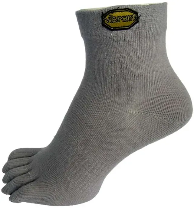 Vibram Unisex Mid Zehensocken grau