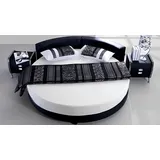 Xlmoebel Rundbett Neues Hotelmöbel mit luxuriösem gepolstertem runden bett (Bett), Hergestellt in Europa schwarz