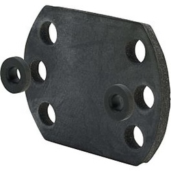 Viega Gummiplattenset 684211 mit Schallschutz für M4 Schrauben, für Wandscheibe