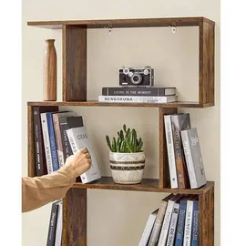 VASAGLE Bücherregal 70 x 24 x 190,5 cm Braun