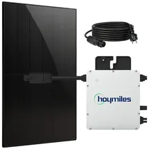 sunniva Balkonkraftwerk Full Black Bifazial 400W inkl. 1 x 500 W N-Typ Glas-Glas Bifacial Module