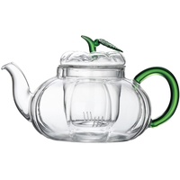 IMIKEYA Kürbis-Streifen-Topf Teekanne mit losen Blättern Kung-Fu-Teekanne aus Glas Tee-Ei glass teapot glasteekannen klare Teekanne Teekessel aus hitzebeständigem Glas Haushalt Tee Set