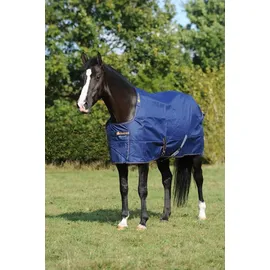 Bucas Irish Turnout Light 50g Regendecke 120 cm Navy/Gold