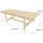 Relaxdays Gartenbank 35 x 110 x 38 cm Natur