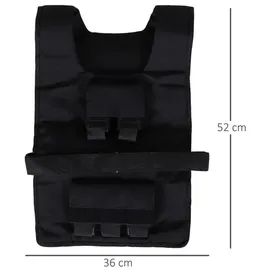 Homcom Gewichtsweste Schwarz 36 x 52 cm