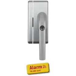 ABUS FO400A S silber Alarm Fensterschloss mit 110 dB Sirene FO 400A Einbruchschutz