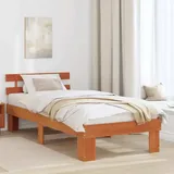 Bettrahmen Wachsbraun 90 X 190 Cm Massives Kiefernholz