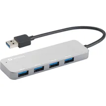 Sandberg USB 3.0 Hub 4 ports SAVER - silber