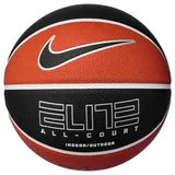Nike Elite All Court 8P 2.0 deflated Basketball aus Gummi und Synthetikleder in der Farbe Amber/White/metallic Silver/Black, 7,