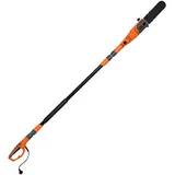 COSTWAY Elektro-Kettensäge, 212-286cm verstellbar, verstellbarer Sägekopf orange