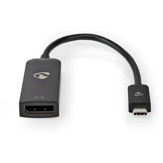 Nedis USB-C auf DisplayPort Adapter 0,20 m Schwarz