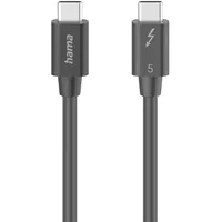 Hama Thunderbolt-5-Kabel USB-C 80 Gbit/s, 5 A, 240 W, Ultra-HD 8K, 1,00 m