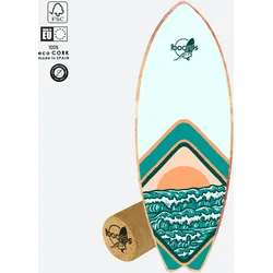 Balance Board Sunset – Surf Trainer mit Korkrolle Einheitsfarbe NO SIZE