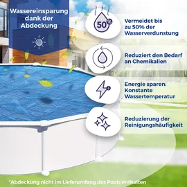 Gre Poolabdeckung blau 305 cm 472 cm