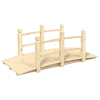 vidaXL Gartenbrücke 150 x 67 x 56 cm Beige