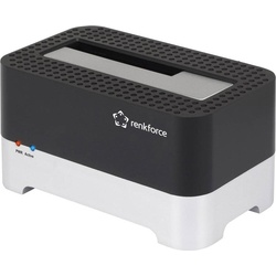 Renkforce RF-DOCKING-01 USB 3.2 Gen 1 (USB 3.0) SATA  Festplatten-Dockingstation (USB A), Dockingstation + USB Hub