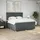 vidaXL Boxspringbett 180 x 200 cm Dunkelgrau
