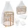 Waldin Babybett OWAL Kinderbett 7in1 mit Matratze, mitwachsendes Kinder-Bett