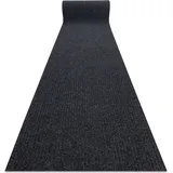 RugsX Läufer- Türmatte Rutschfest Gin 2057 Draußen, Drinnen Liverpool Anthrazit 80 Cm Grey 80x130 Cm