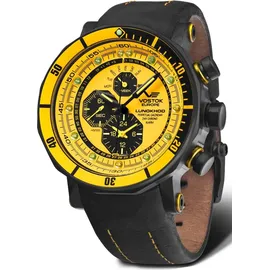 Vostok Europe lunokhod 2 Herren Uhr analog Leder 44 mm YM86-620C504