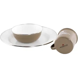 Robens Tongass Single Enamel Geschirrset - Khaki - One Size