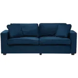 Beliani Sofa 3-Sitzer FALUN Samtstoff Marineblau
