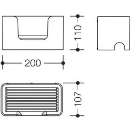 Hewi 802 LifeSystem Duschkorb, 802.03.200 99,