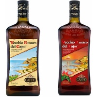 Vecchio Amaro Del Capo Spicy Duo, Kräuterlikör und Red Hot, Alk. 35%, 2 x 700 ml