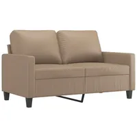 vidaXL 2-Sitzer-Sofa Cappuccino-Braun 120 cm Kunstleder