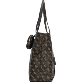 GUESS Shopper Power Play II Large Tech Tote Brown Logo