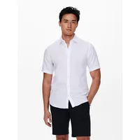 Only & Sons Kurzarmhemd »ONSCAIDEN SS SOLID LINEN SHIRT