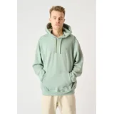 Cleptomanicx Ligull Boxy Hoodie Grün M