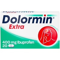 Dolormin® Extra – Schnelle Hilfe bei Schmerzen – wie Kopf-, Zahn- und Regelschmerzen – mit Ibuprofen-Lysin – 20 Stück