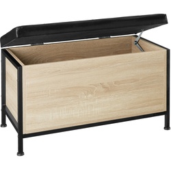 TECTAKE Gepolsterte Sitztruhe Calico 81,5x41,5x50,5cm