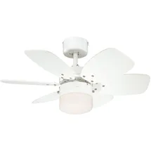 Westinghouse Flora Royale 76 cm Deckenventilator weiß/helles ahorn mit Licht 72424